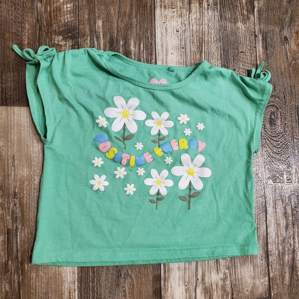 Girl's Freestyle Positive Energy Teal Shirt (Size 6x)